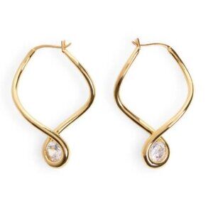 18k Gold Plated AAA cubic Zirconia - Lumi Earrings aby Jackie Mack